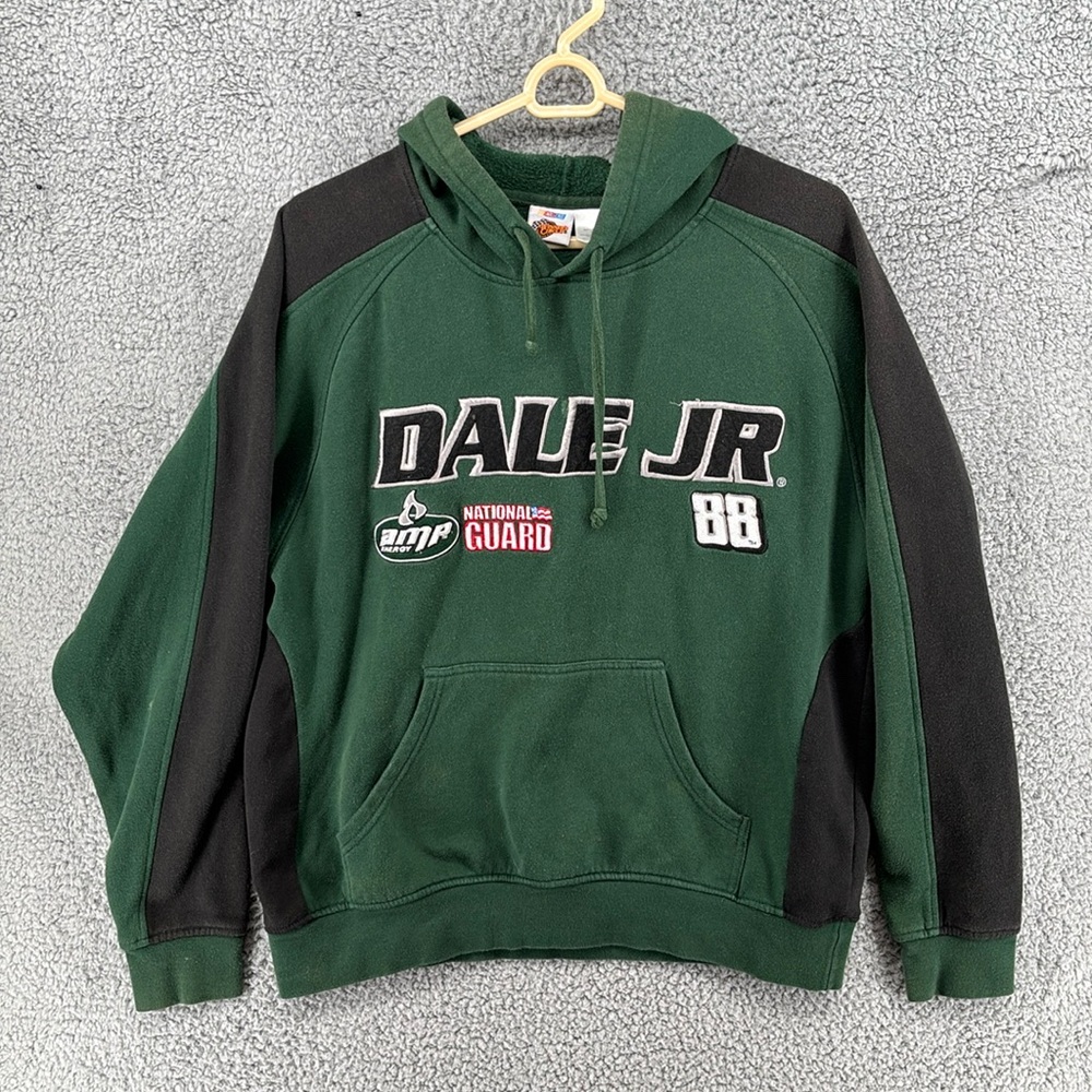 Winner Circles Nascar Dale JR Green Hoodie‎ Youth Sz Large